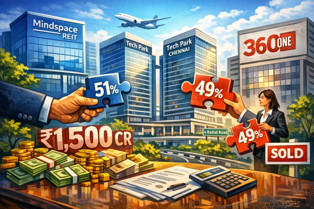 Mindspace REIT Acquires Chennai IT Park in Rs 1,500 Crore Deal with 360 ONE